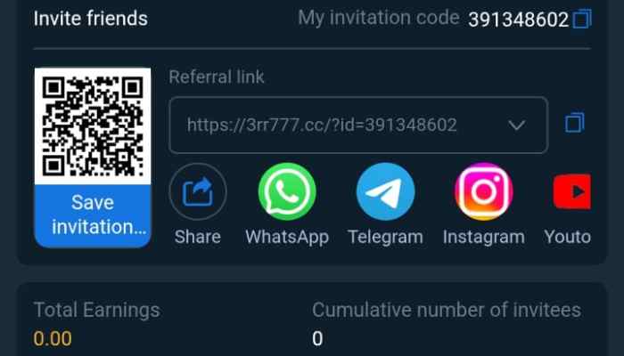 3rr777 Game Invite Friends Get Bonus Daily